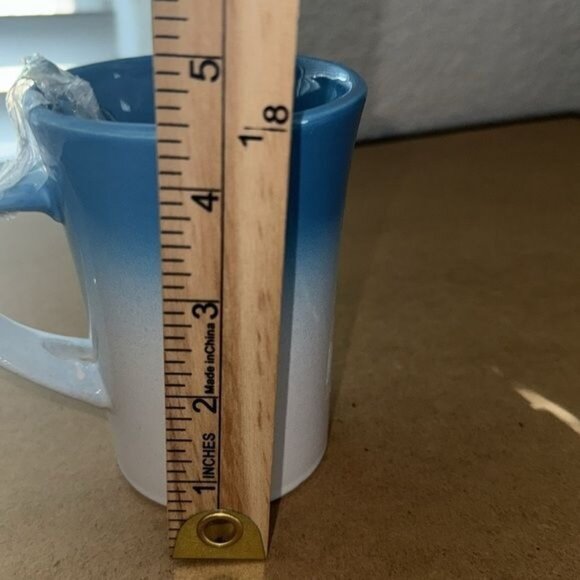 Ceramic Dreamcatcher Mug With Blue Gradient & Spoon Set - Picture 6 of 8